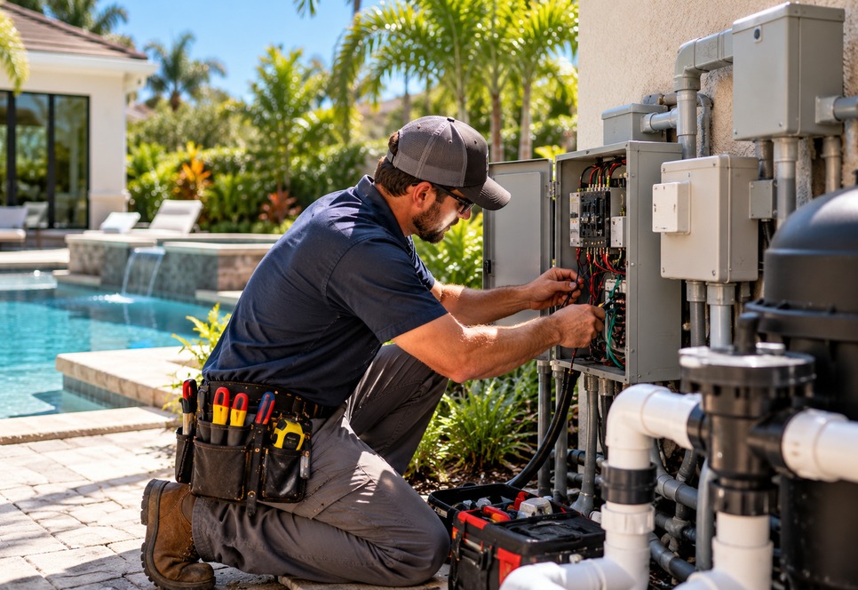 Hot Tub and Pool Equipment Wiring in Oviedo: Why It Takes a Licensed Electrical Worker