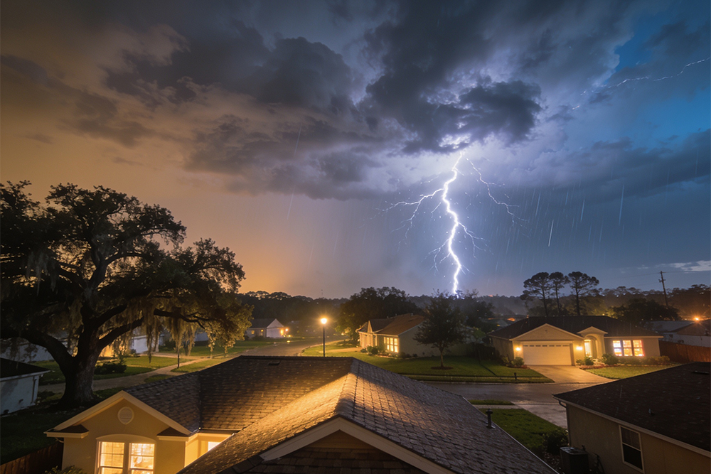 What a Lightning Surge Destroys in an Unprotected Florida Home