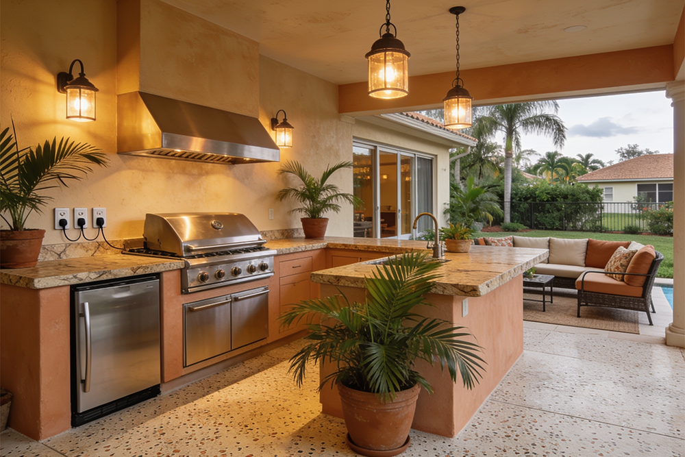 Wiring an Outdoor Kitchen in Florida the Right Way