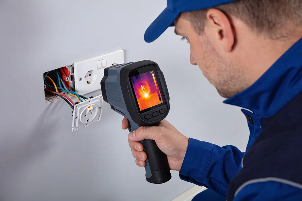 A Dead Outlet, a Thermal Camera, and a Hidden Wiring Hazard