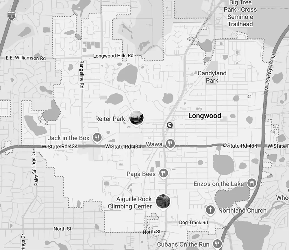 Electrician Service Area Map for Longwood FL