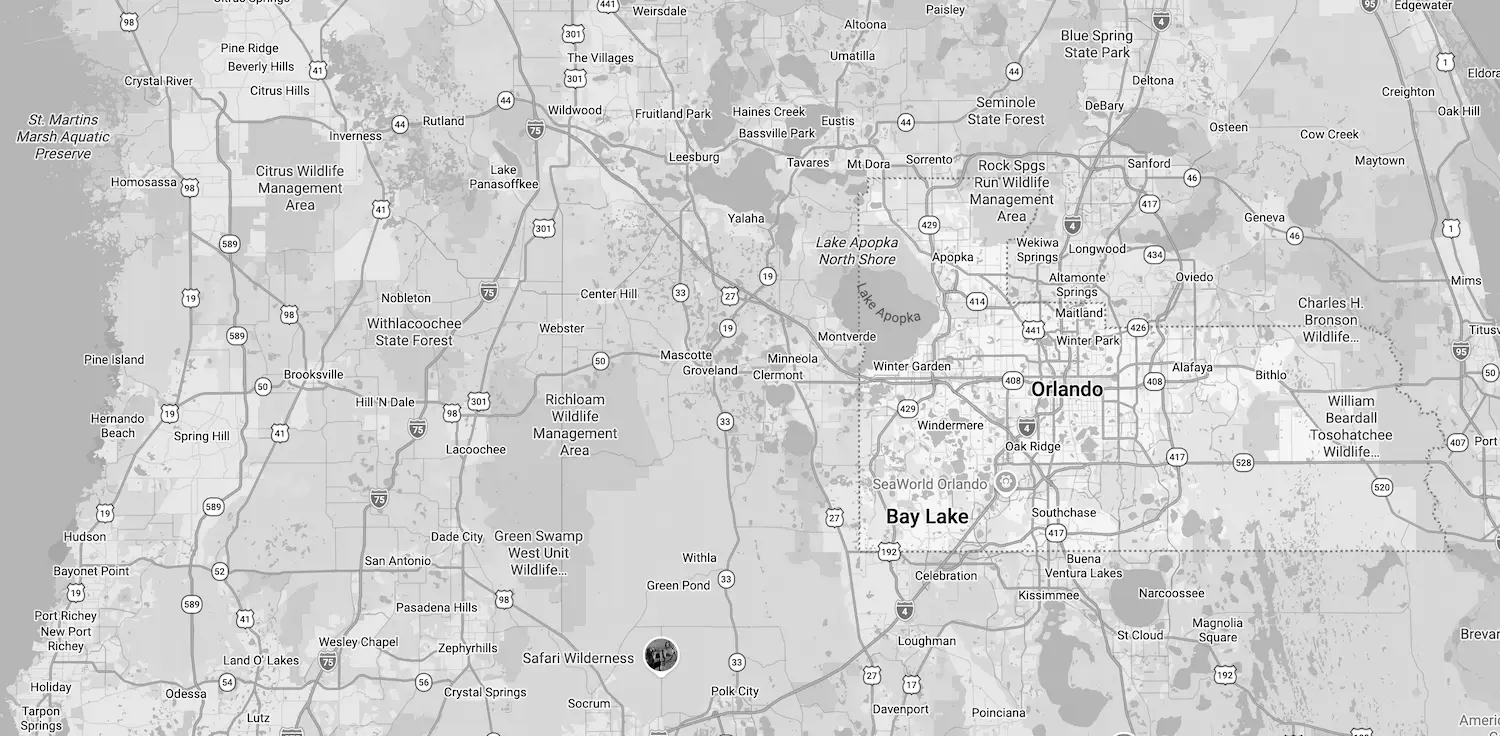 Electrician Service Area Map for Orange County FL