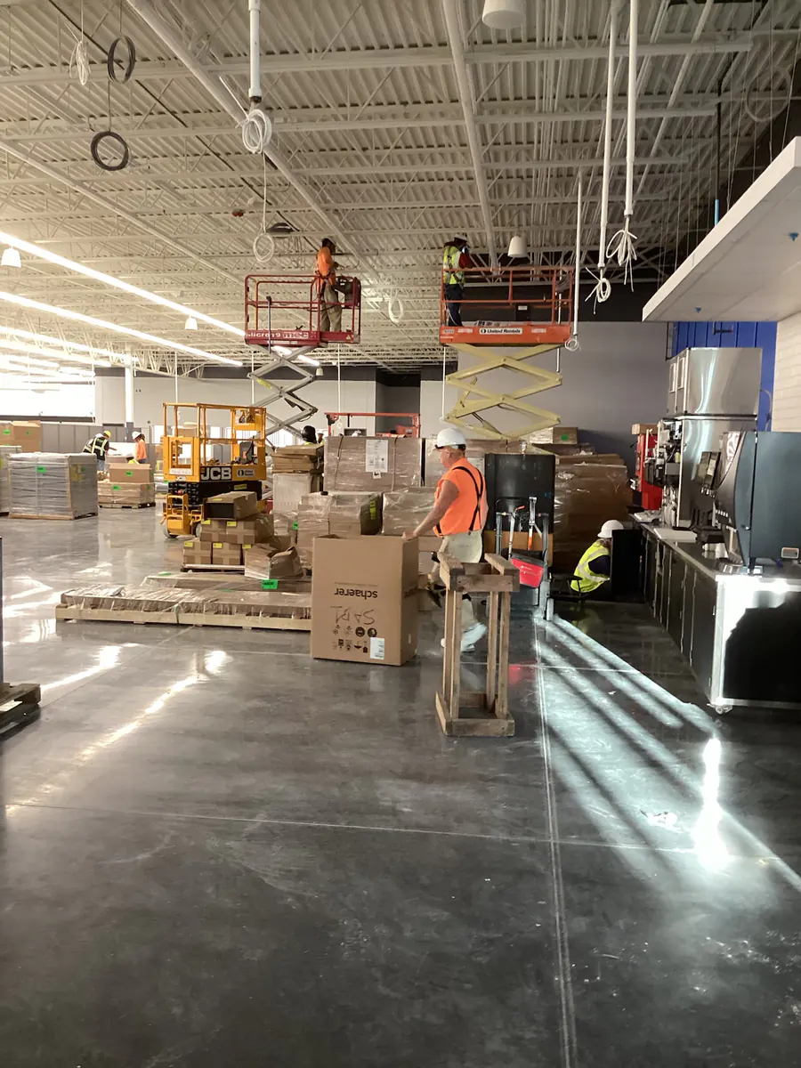 Commercial electrical installation at Lady Lake Walmart by Spectrum Electric, serving Orlando FL.